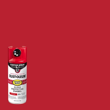 Rust-Oleum Rust-Oleum Stops Rust Custom Spray 5-in-1 Gloss Sunrise Red Spray Paint 12 oz 376899